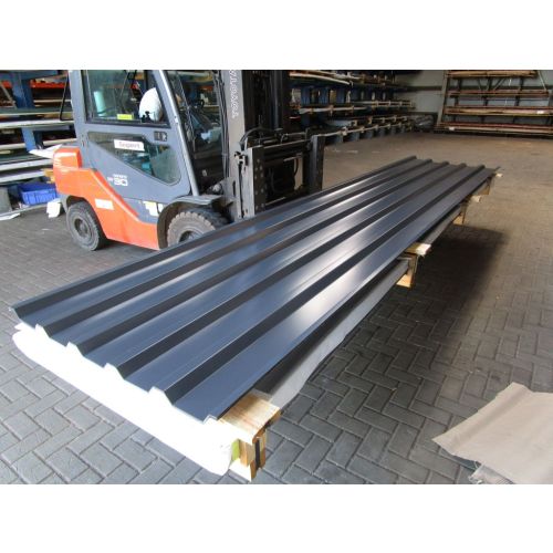 Trapezblech I.Wahl 35/207 mit Anti-Kondens Beschichtung Rotbraun/Anthrazit (17,50€/QM)